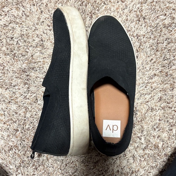 DV by Dolce Vita Black and White Slip-On Sneakers - Picture 1 of 3